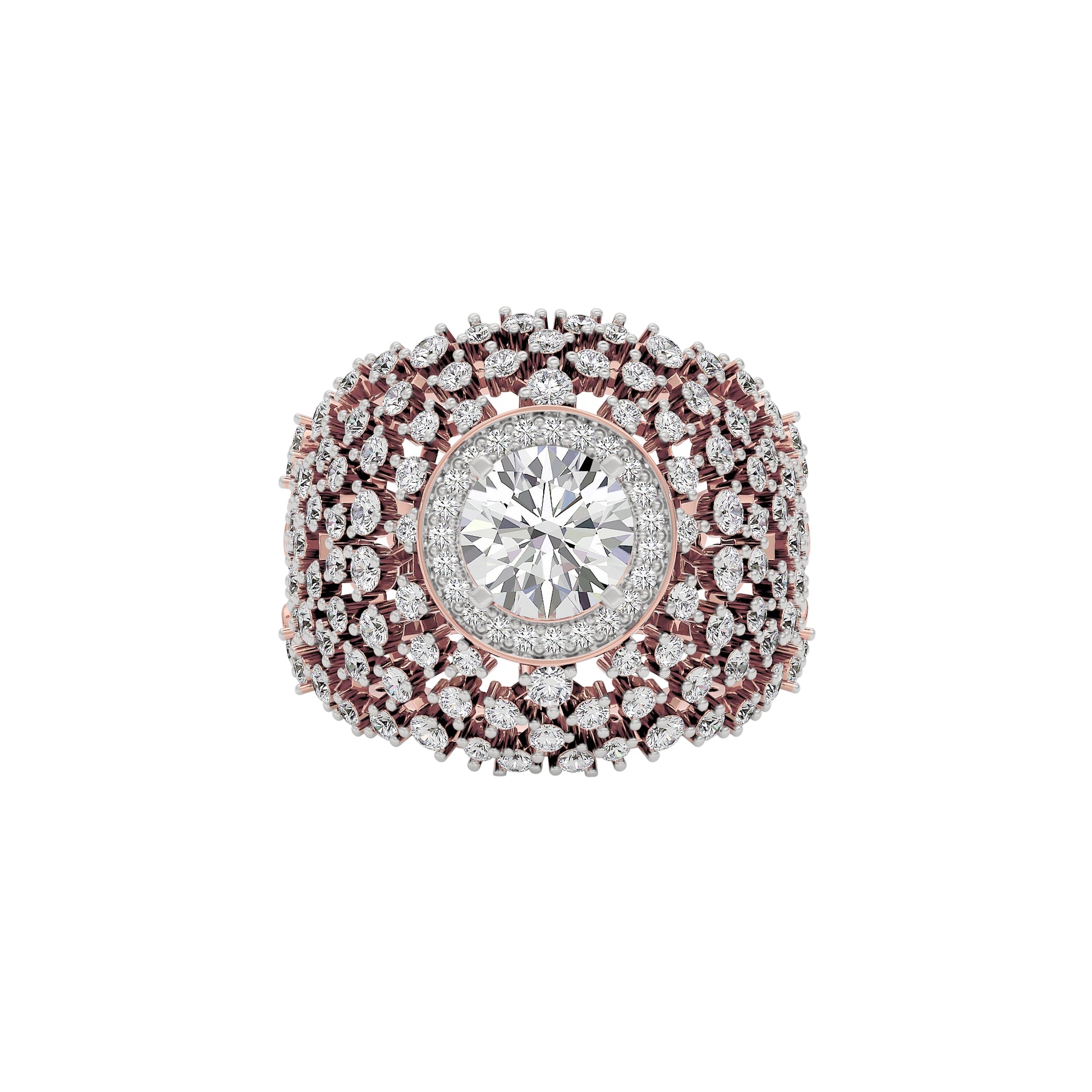 Serene Symphony Diamond Ring 18 KT / Rose Gold / 22