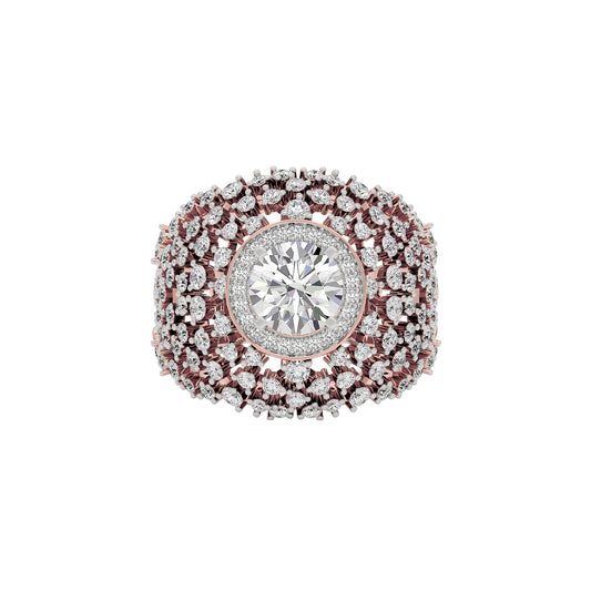 Serene Symphony Diamond Ring 18 KT / Rose Gold / 22