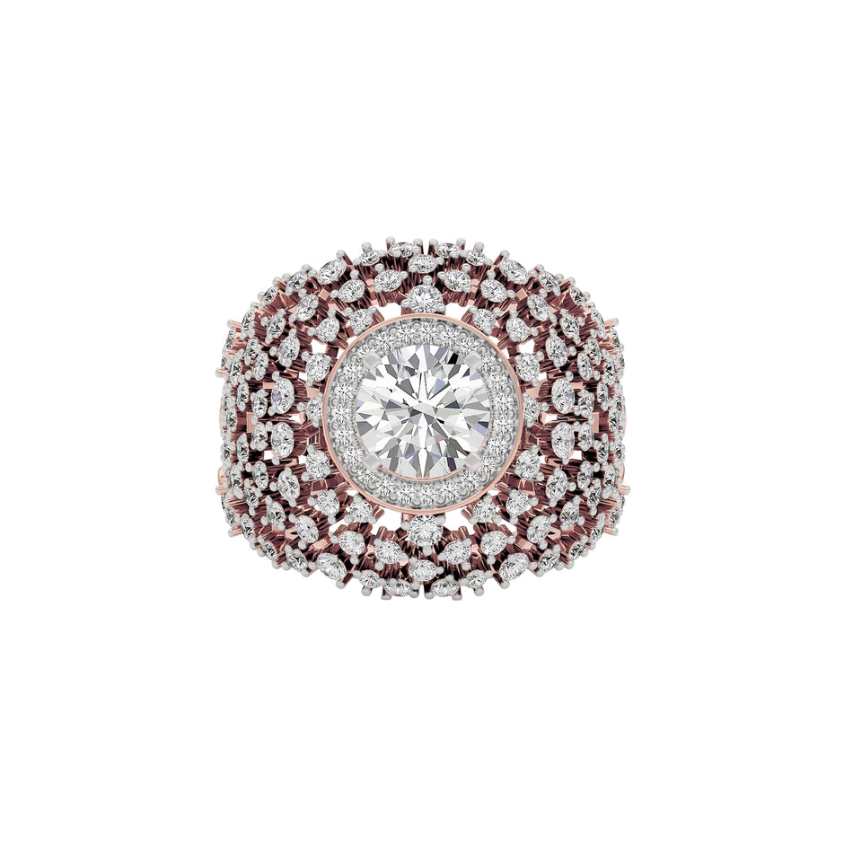 Serene Symphony Diamond Ring 18 KT / Rose Gold / 22