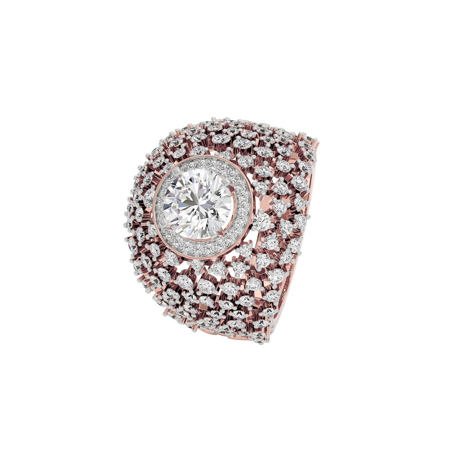 Serene Symphony Diamond Ring 18 KT / Rose Gold / 22