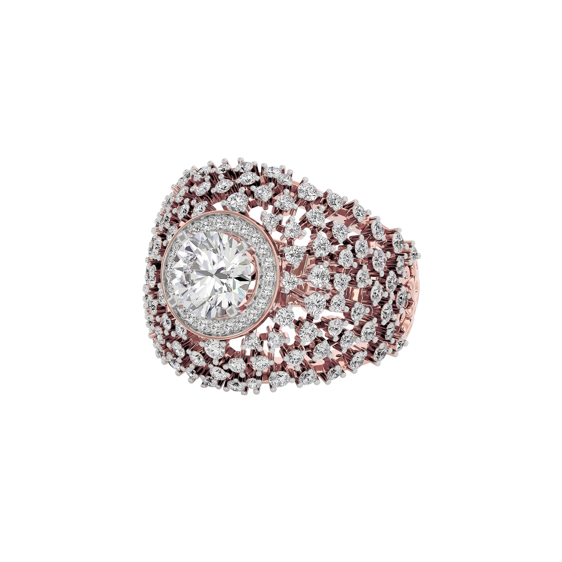 Serene Symphony Diamond Ring 18 KT / Rose Gold / 22