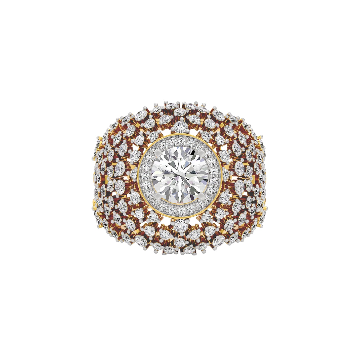 Serene Symphony Diamond Ring 18 KT / Yellow Gold / 22