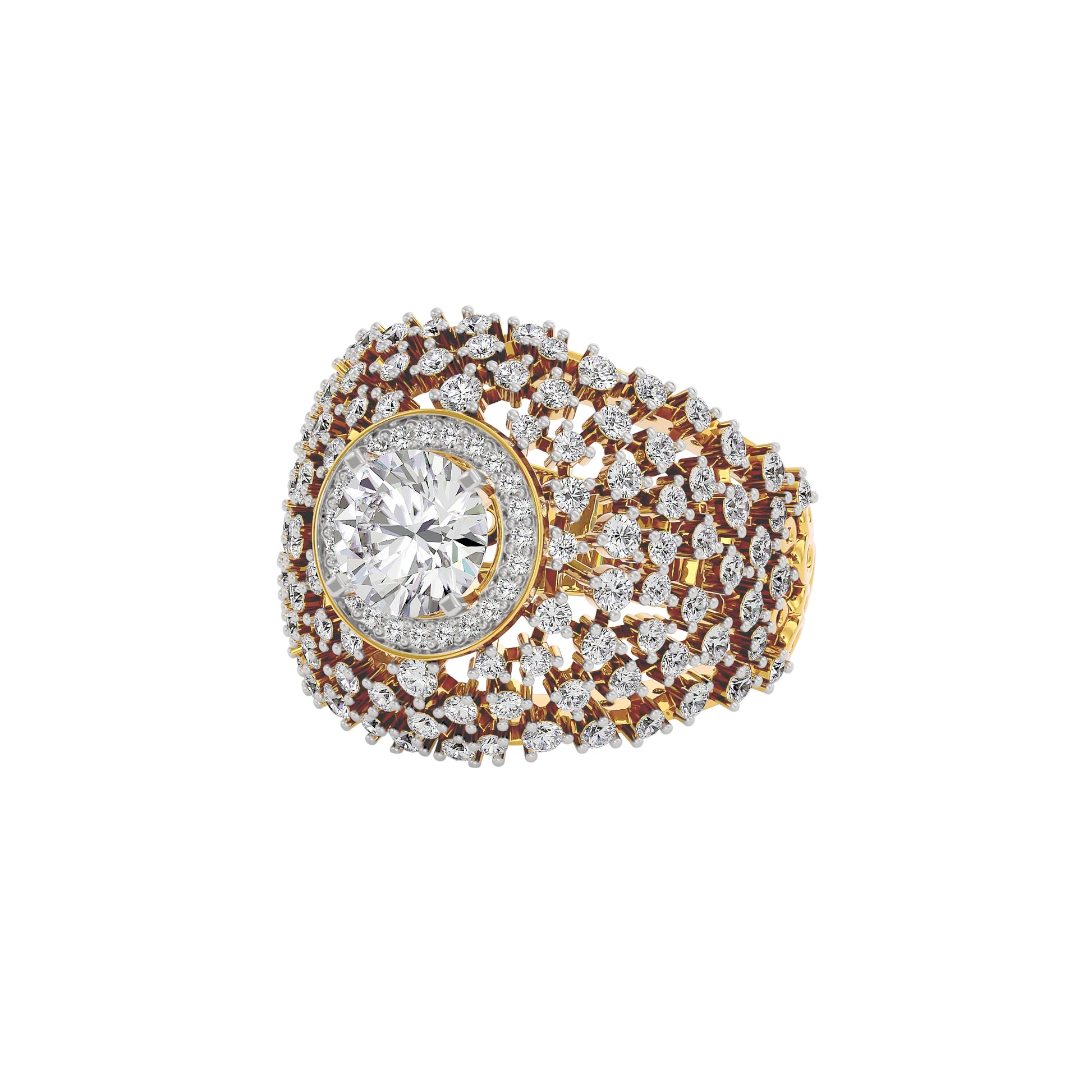 Serene Symphony Diamond Ring 18 KT / Yellow Gold / 22