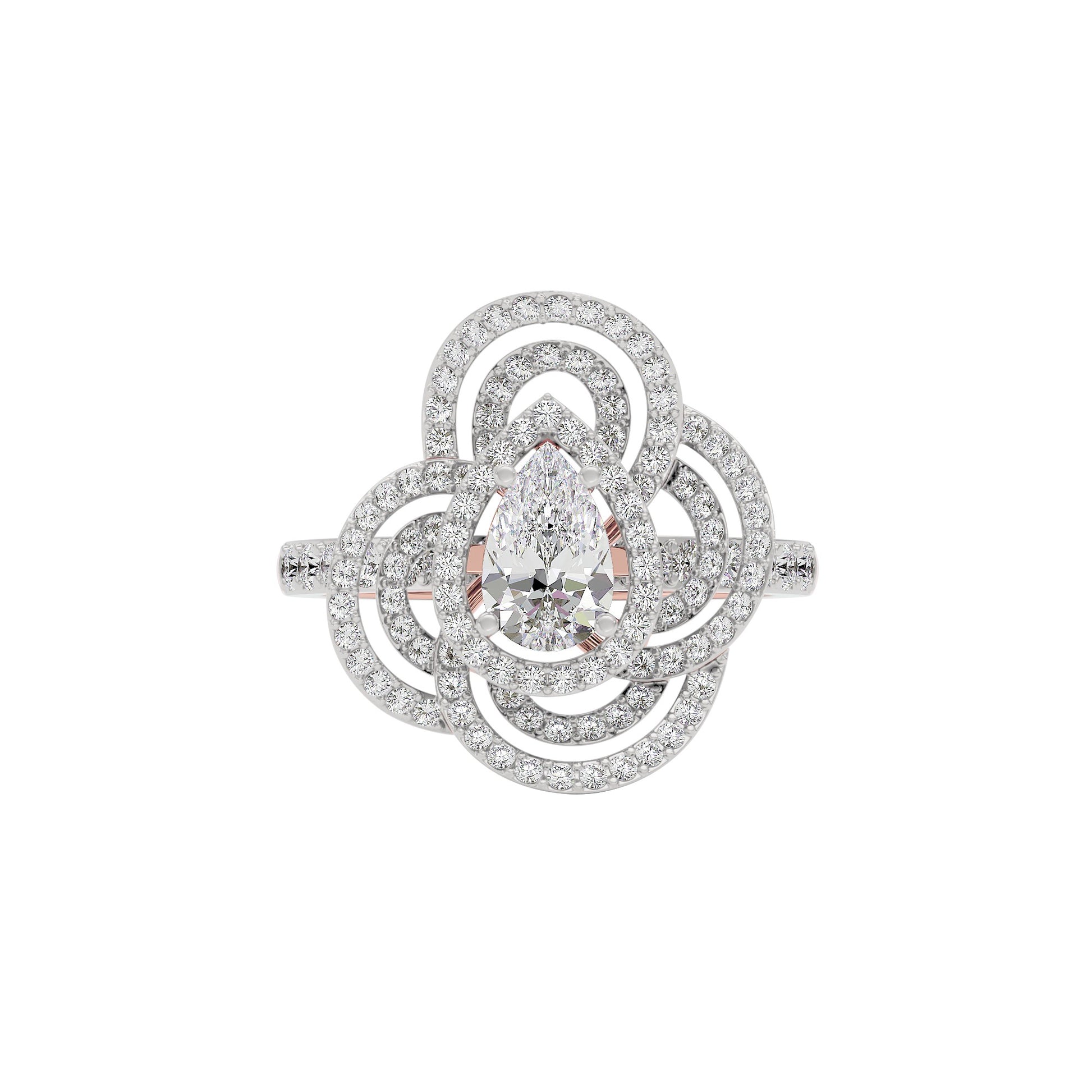 Serene Cluster Diamond Ring 18 KT / Rose Gold / 22