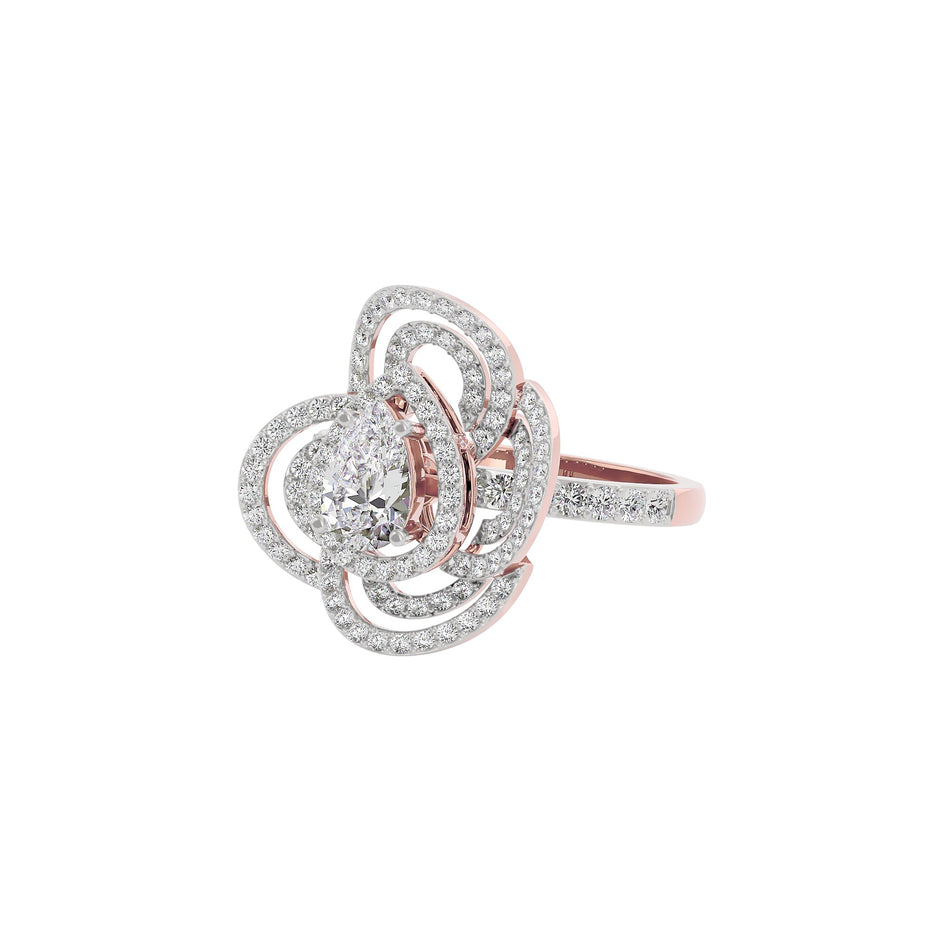 Serene Cluster Diamond Ring 18 KT / Rose Gold / 22