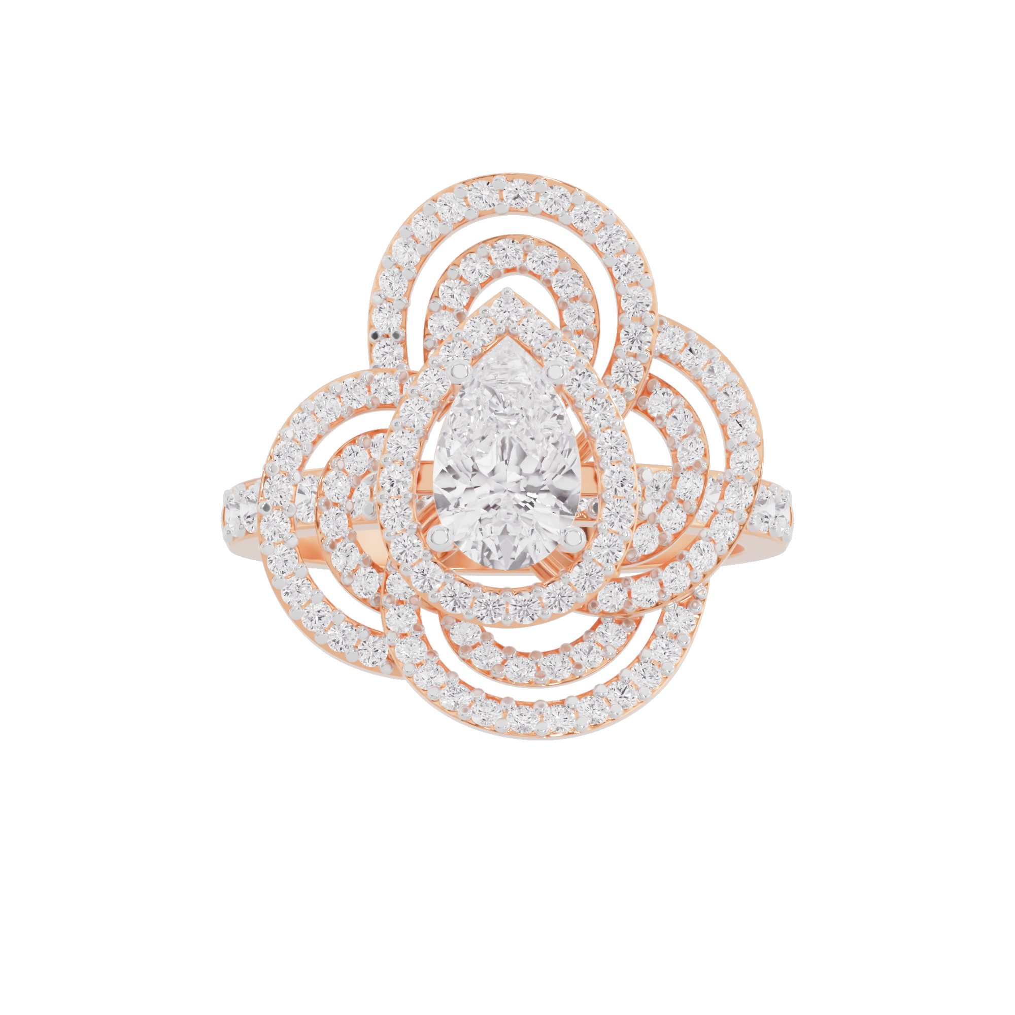 Serene Cluster Diamond Ring