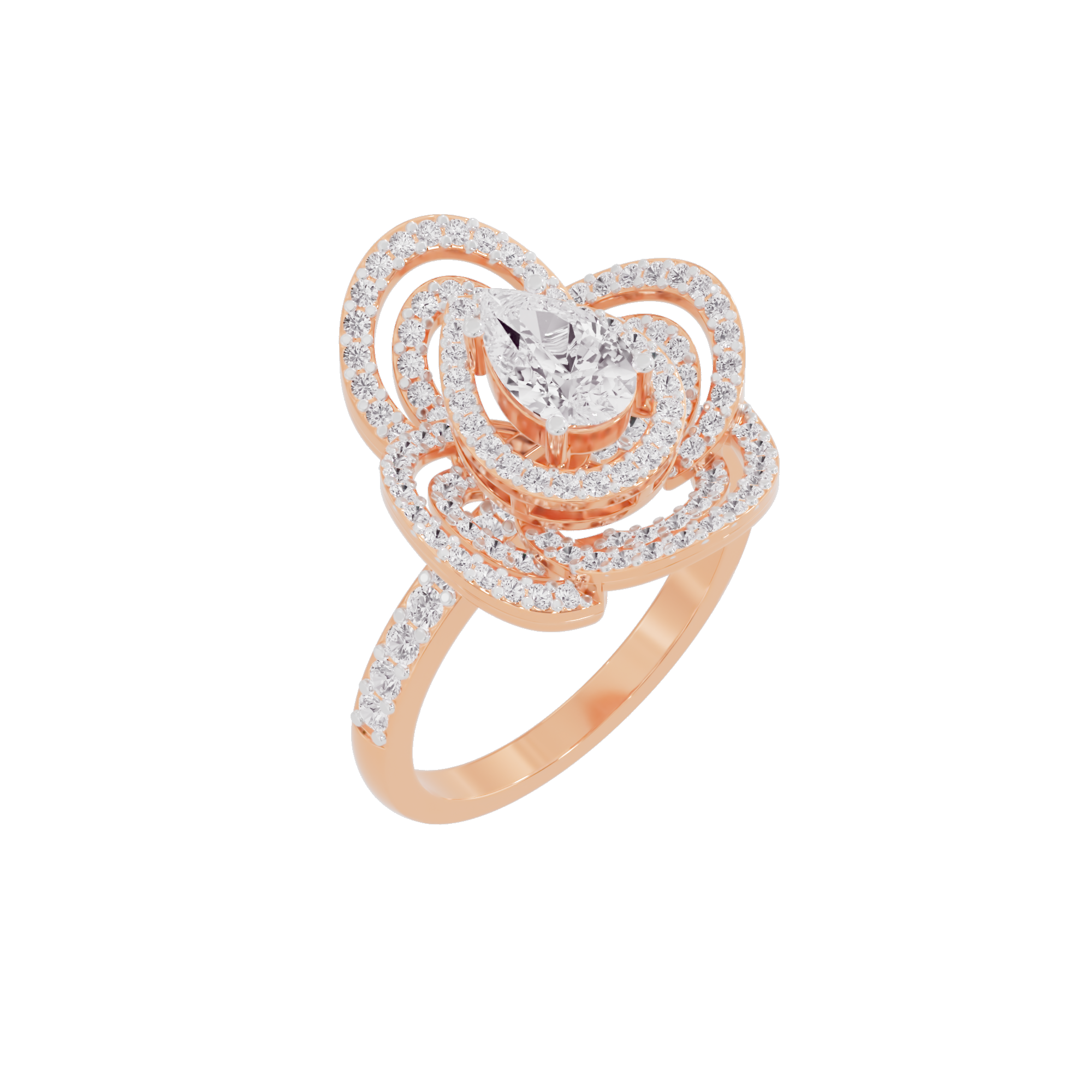 Serene Cluster Diamond Ring
