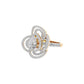 Serene Cluster Diamond Ring 18 KT / Yellow Gold / 22