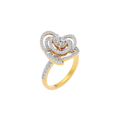Serene Cluster Diamond Ring 18 KT / Yellow Gold / 22