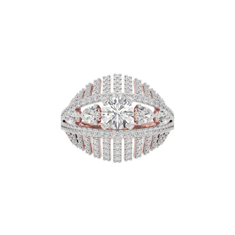 Fairy Pixie Diamond Ring 18 KT / Rose Gold / 22