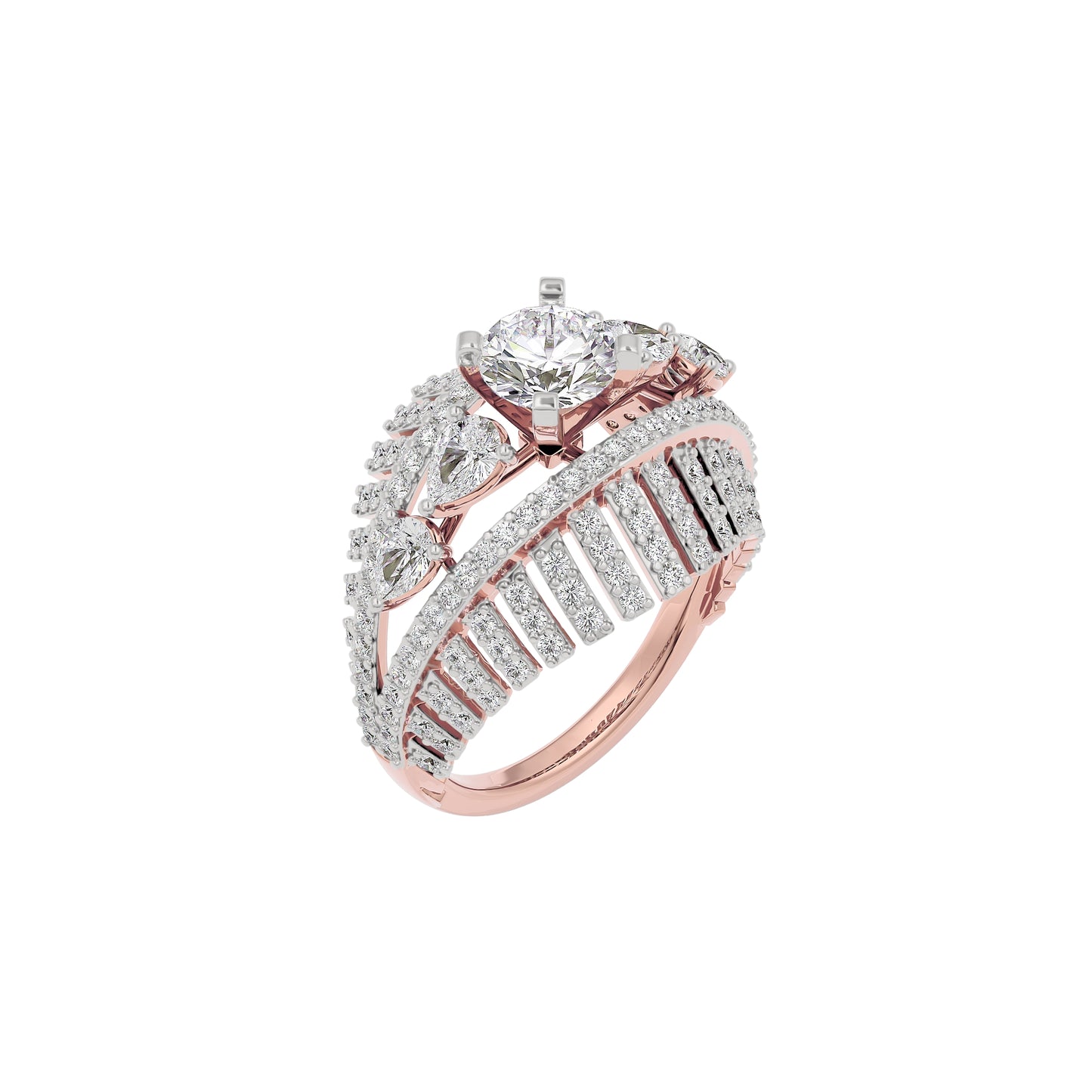 Fairy Pixie Diamond Ring 18 KT / Rose Gold / 22