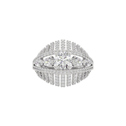 Fairy Pixie Diamond Ring 18 KT / White Gold / 22