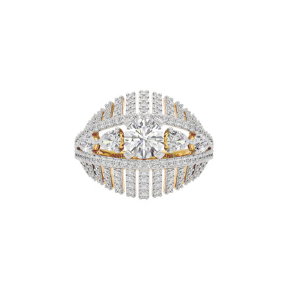 Fairy Pixie Diamond Ring 18 KT / Yellow Gold / 22