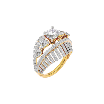 Fairy Pixie Diamond Ring 18 KT / Yellow Gold / 22