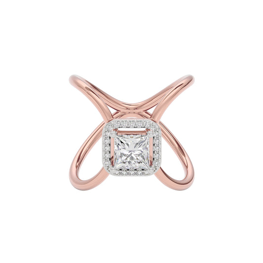 Stellar Diamond Ring 18 KT / Rose Gold / 22