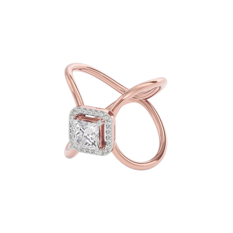 Stellar Diamond Ring 18 KT / Rose Gold / 22