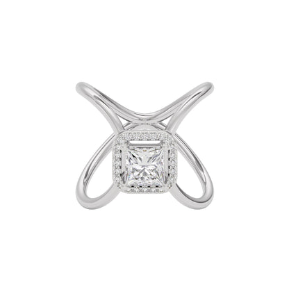 Stellar Diamond Ring 18 KT / White Gold / 22