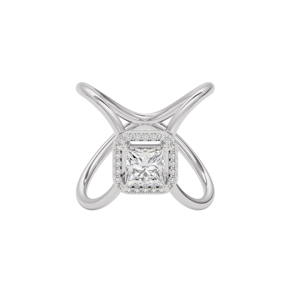 Stellar Diamond Ring 18 KT / White Gold / 22