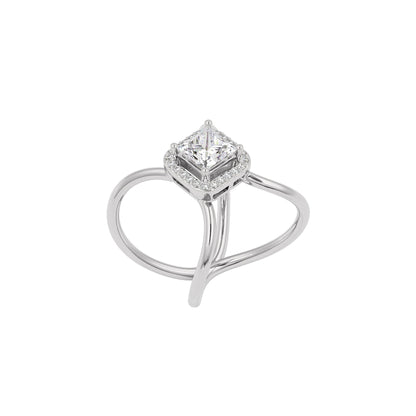 Stellar Diamond Ring 18 KT / White Gold / 22