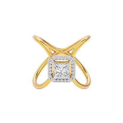 Stellar Diamond Ring 18 KT / Yellow Gold / 22