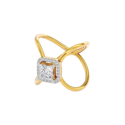 Stellar Diamond Ring 18 KT / Yellow Gold / 22