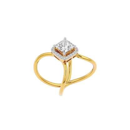 Stellar Diamond Ring 18 KT / Yellow Gold / 22