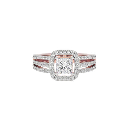 Elegant Nova Diamond Ring 18 KT / Rose Gold / 22