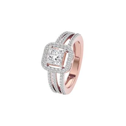 Elegant Nova Diamond Ring 18 KT / Rose Gold / 22