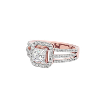 Elegant Nova Diamond Ring 18 KT / Rose Gold / 22