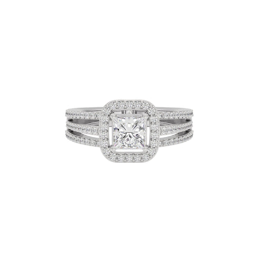 Elegant Nova Diamond Ring 18 KT / White Gold / 22