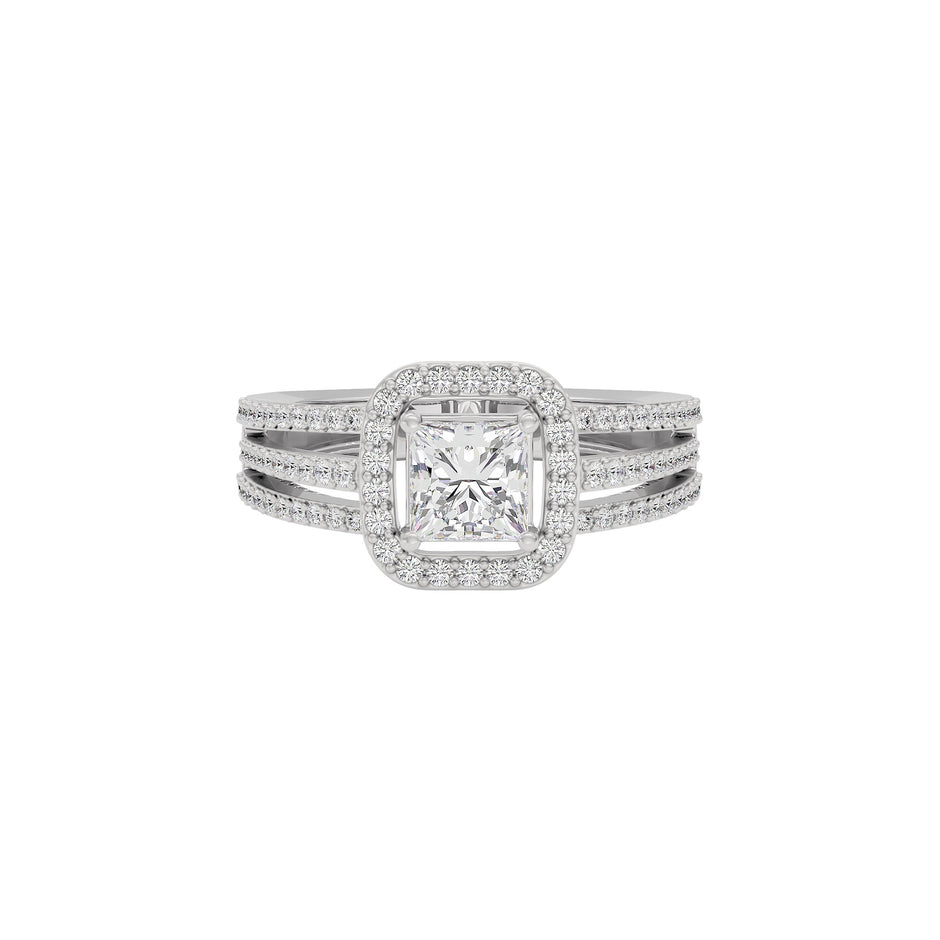 Elegant Nova Diamond Ring 18 KT / White Gold / 22