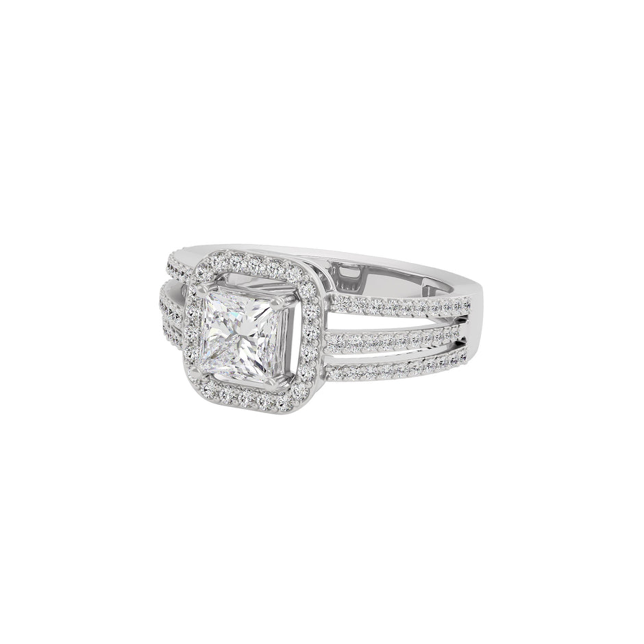 Elegant Nova Diamond Ring 18 KT / White Gold / 22