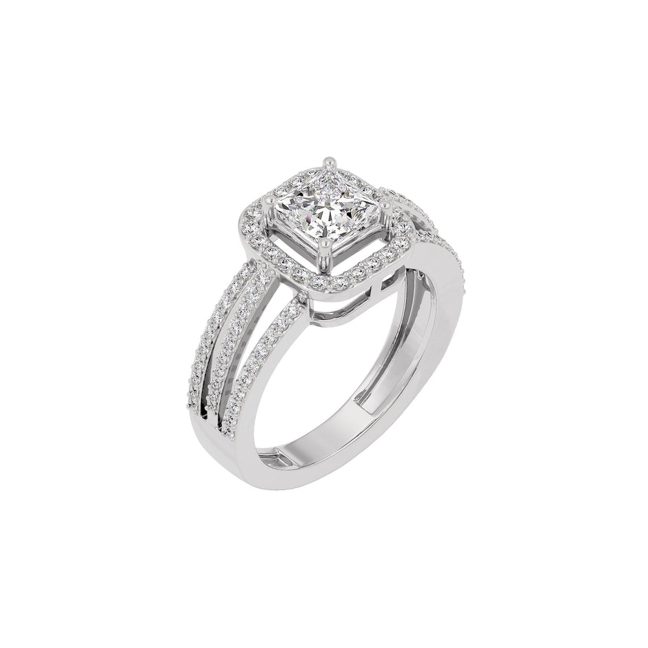 Elegant Nova Diamond Ring 18 KT / White Gold / 22