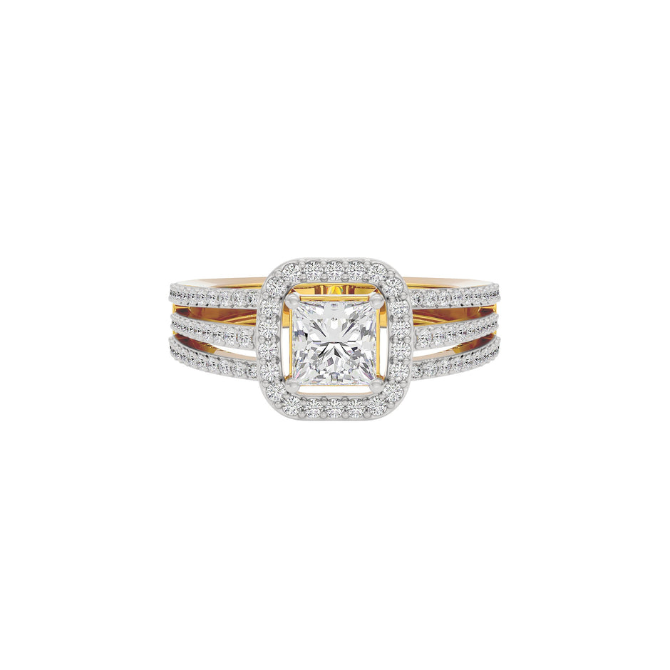 Elegant Nova Diamond Ring 18 KT / Yellow Gold / 22
