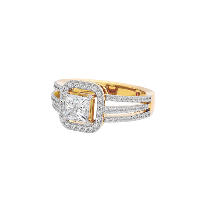 Elegant Nova Diamond Ring 18 KT / Yellow Gold / 22