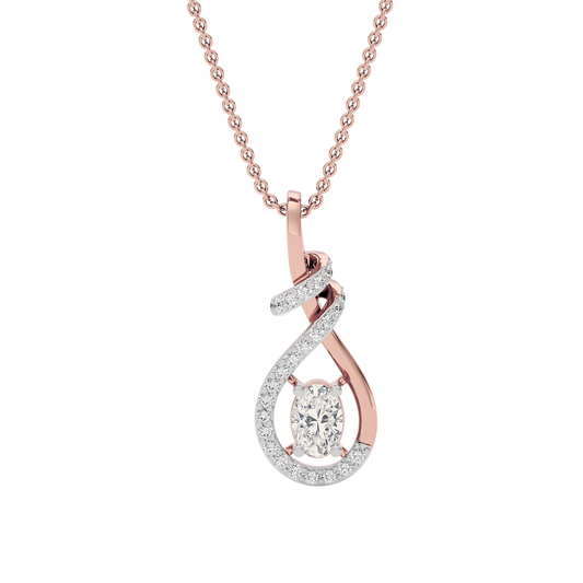 Golden Grace Diamond Pendant