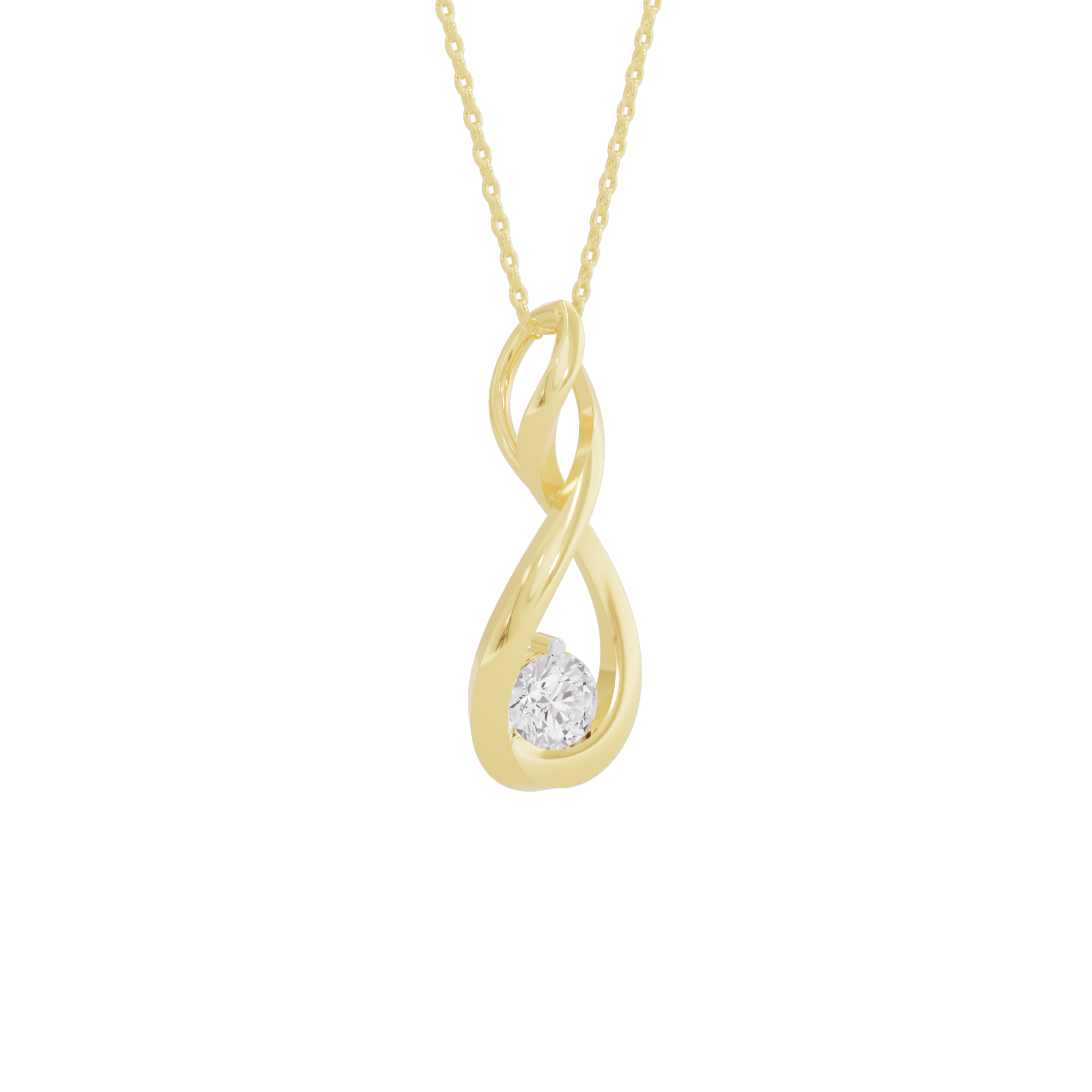 Tranquil Tryst Diamond Pendant