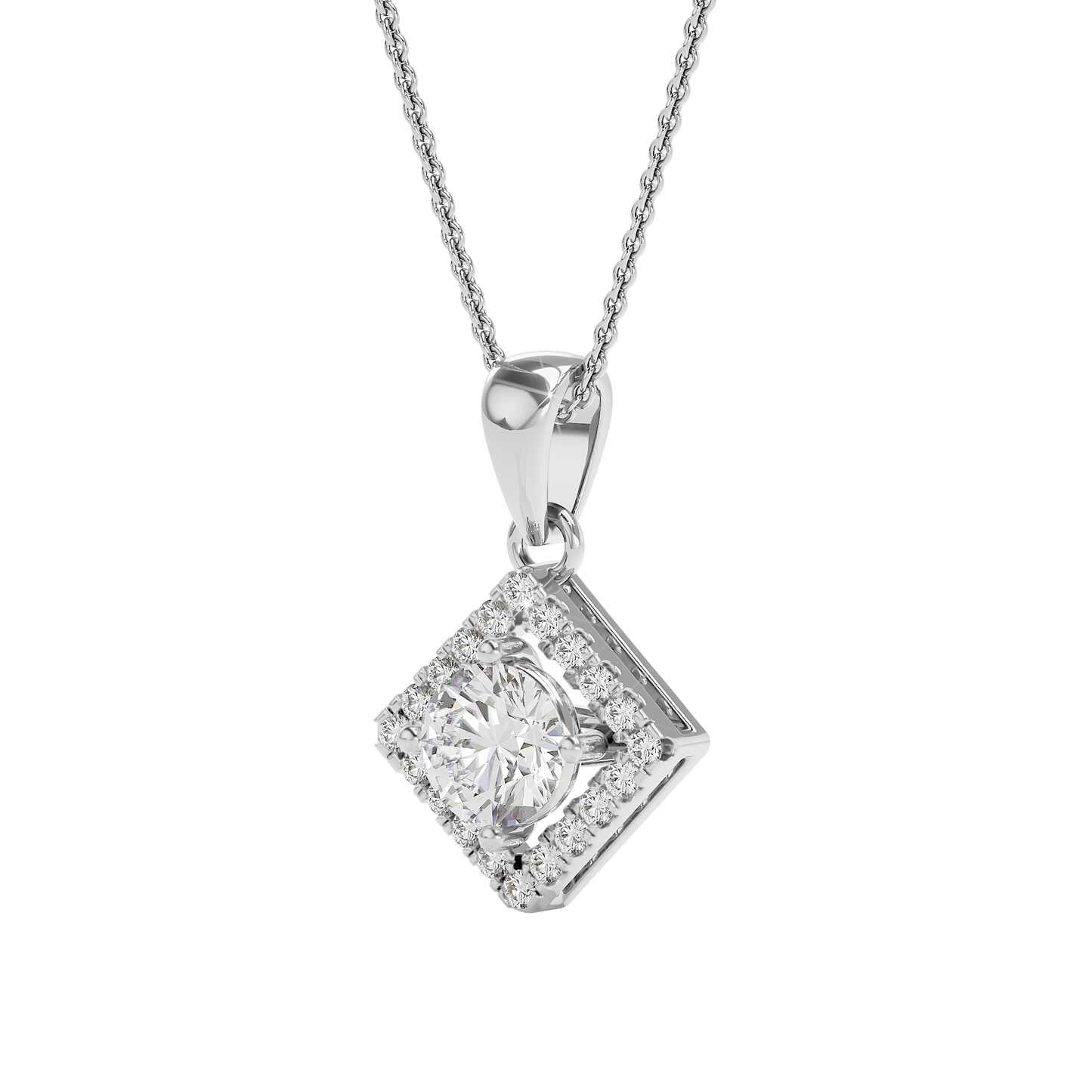 Opulent Whisper Diamond Pendant