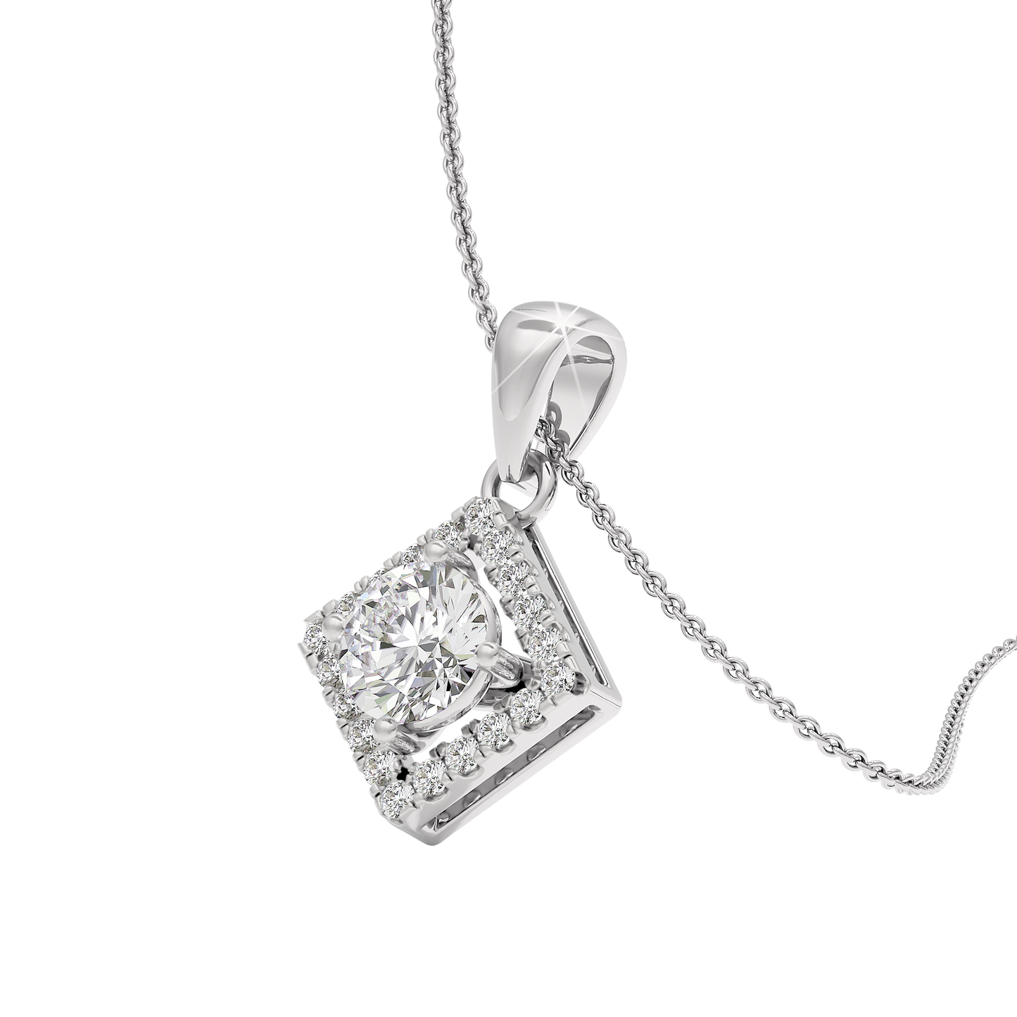 Opulent Whisper Diamond Pendant