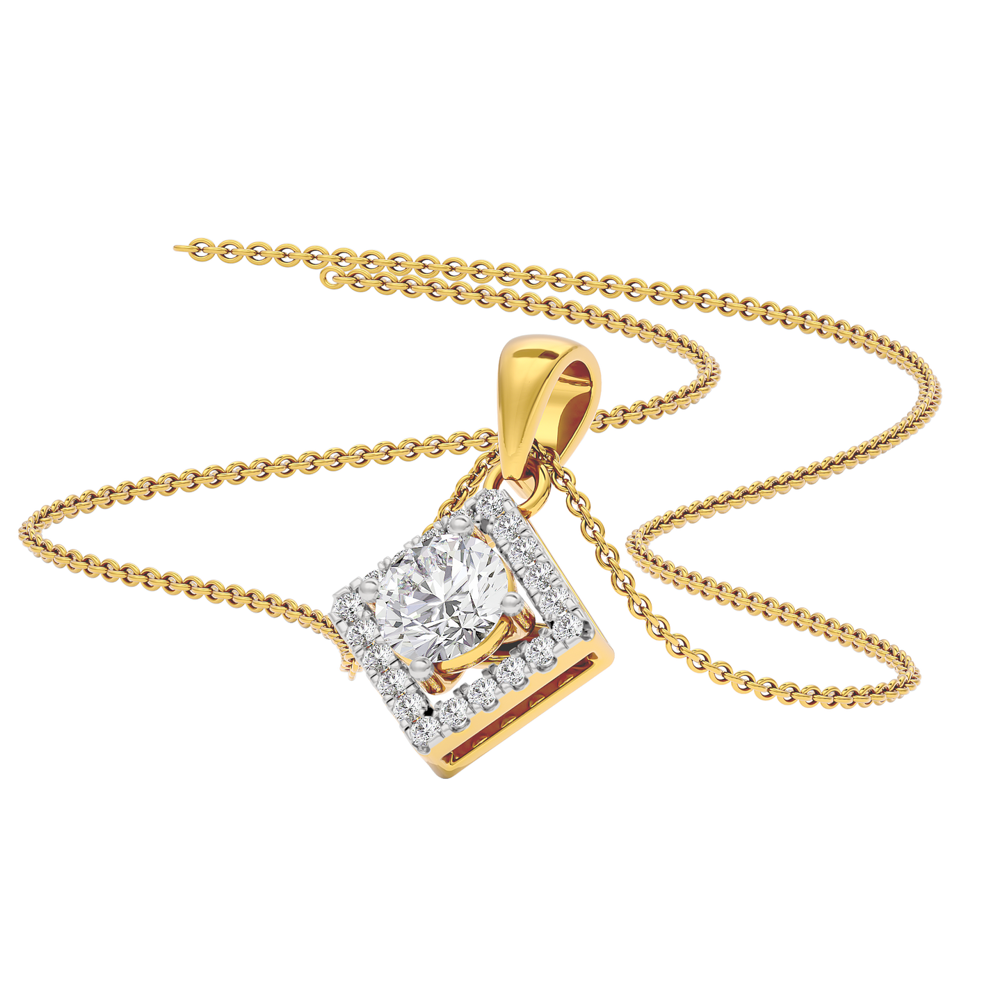 Opulent Whisper Diamond Pendant