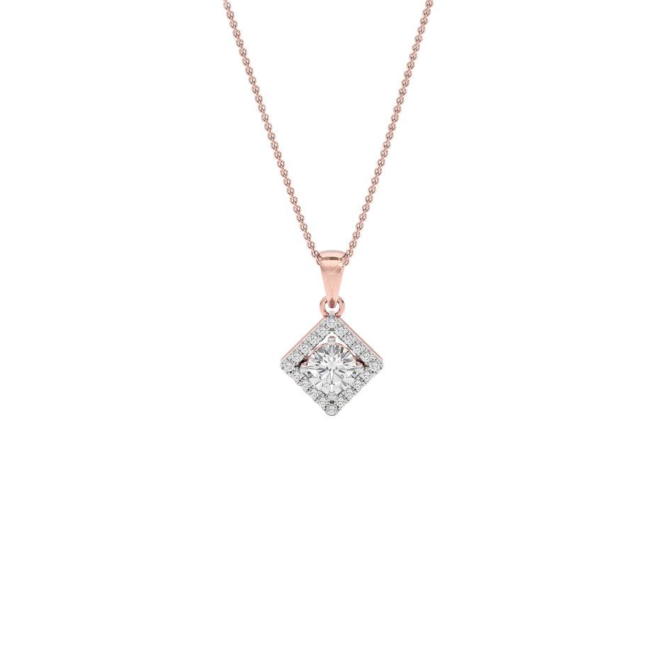 Opulent Whisper Diamond Pendant 18 KT / Rose Gold