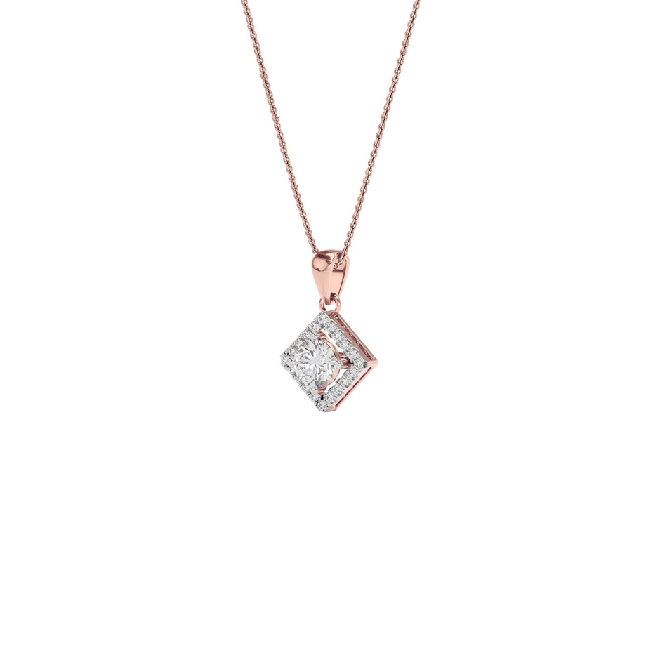 Opulent Whisper Diamond Pendant 18 KT / Rose Gold
