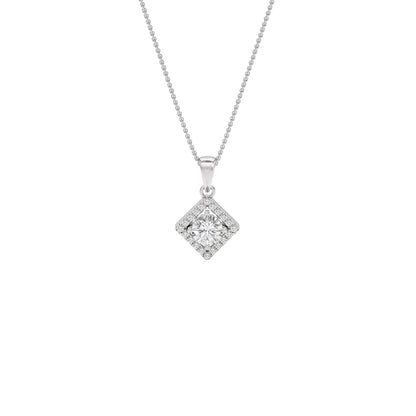 Opulent Whisper Diamond Pendant 18 KT / White Gold