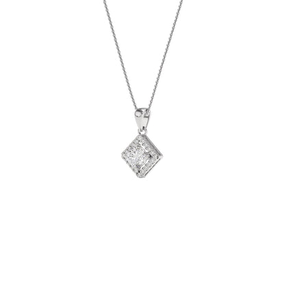 Opulent Whisper Diamond Pendant 18 KT / White Gold