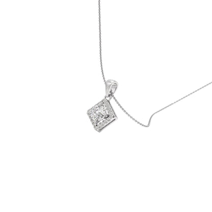 Opulent Whisper Diamond Pendant 18 KT / White Gold