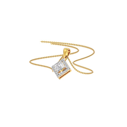 Opulent Whisper Diamond Pendant 18 KT / Yellow Gold