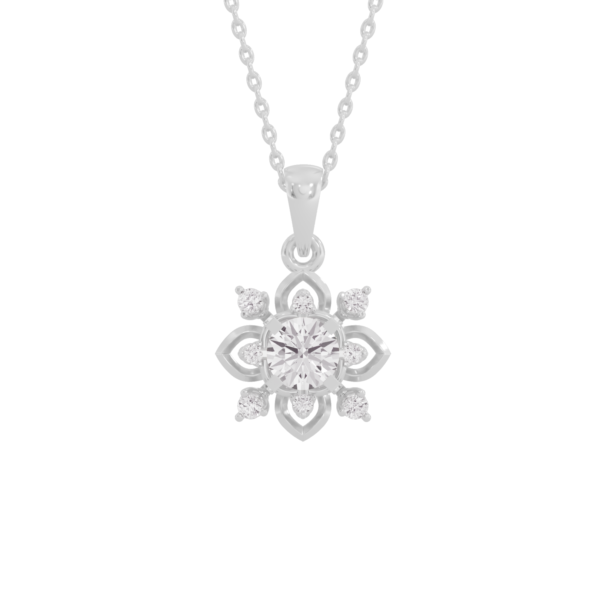 Dazzling Loop Diamond Pendant