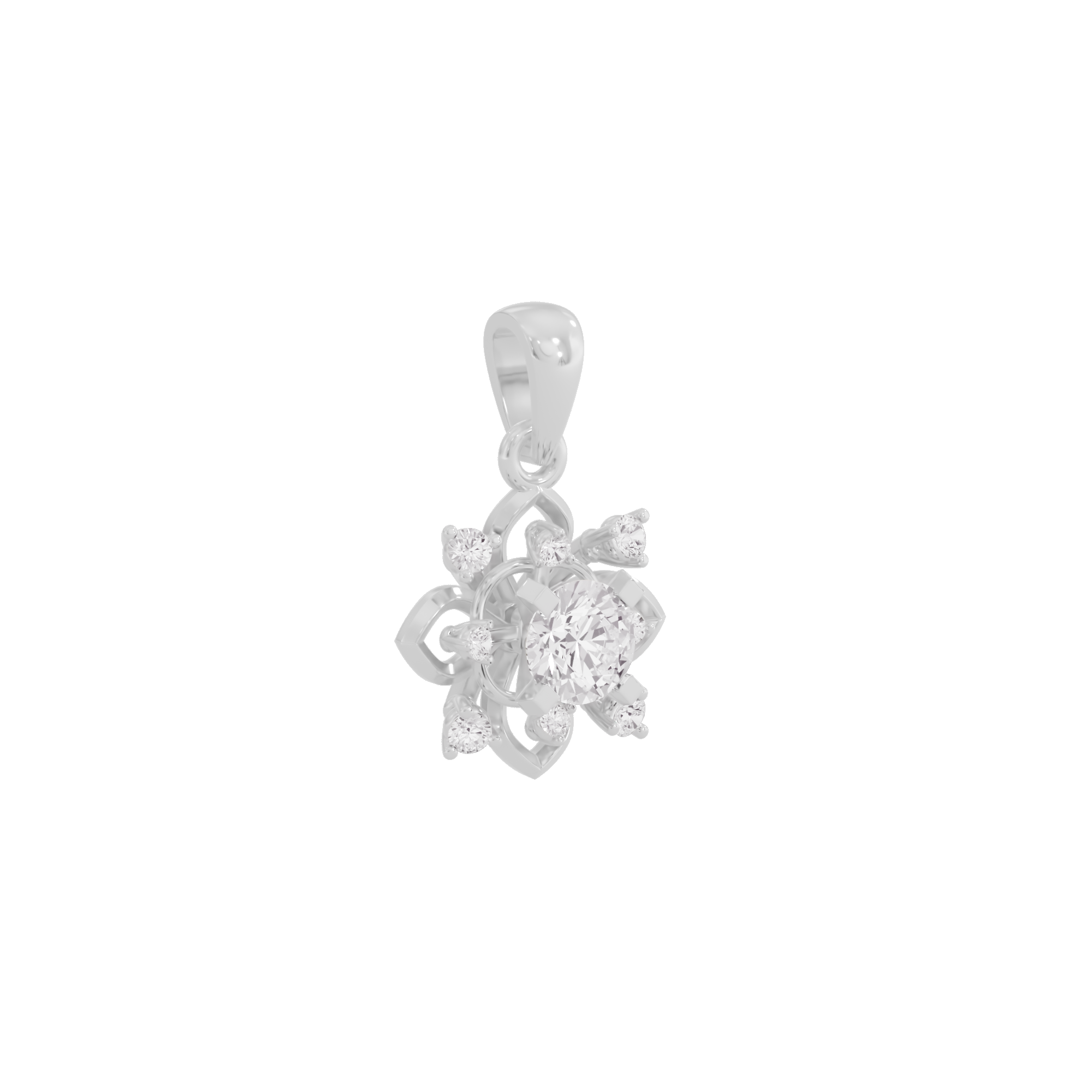 Dazzling Loop Diamond Pendant