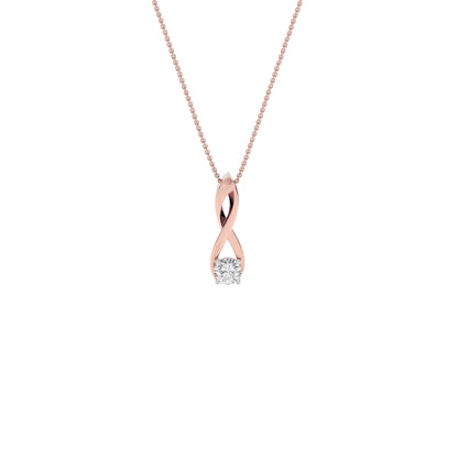 Glimmering Horizon Diamond Pendant 18 KT / Rose Gold