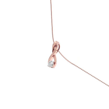 Glimmering Horizon Diamond Pendant 18 KT / Rose Gold